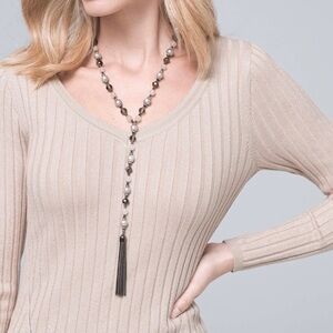 WHBM Beaded necklace- NWOT